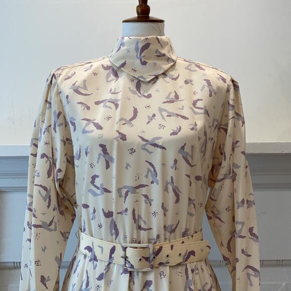 Vintage Dress 14 90s 80s Cottagecore Secretary Preppy Retro office RK Originals - Picture 8 of 17